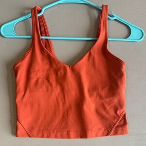 lululemon athletica Orange Tank Top